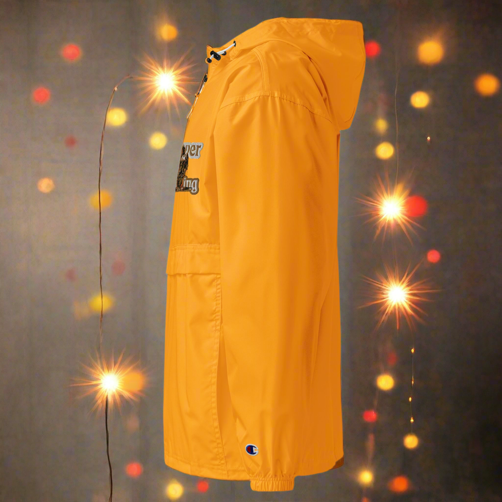 Forever Grinding *(Champion) Orange & Old Gold Packable Jacket