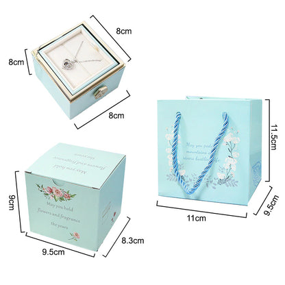 Eternal Rose Box Preserved Flower Surprise Proposal Jewelry Box