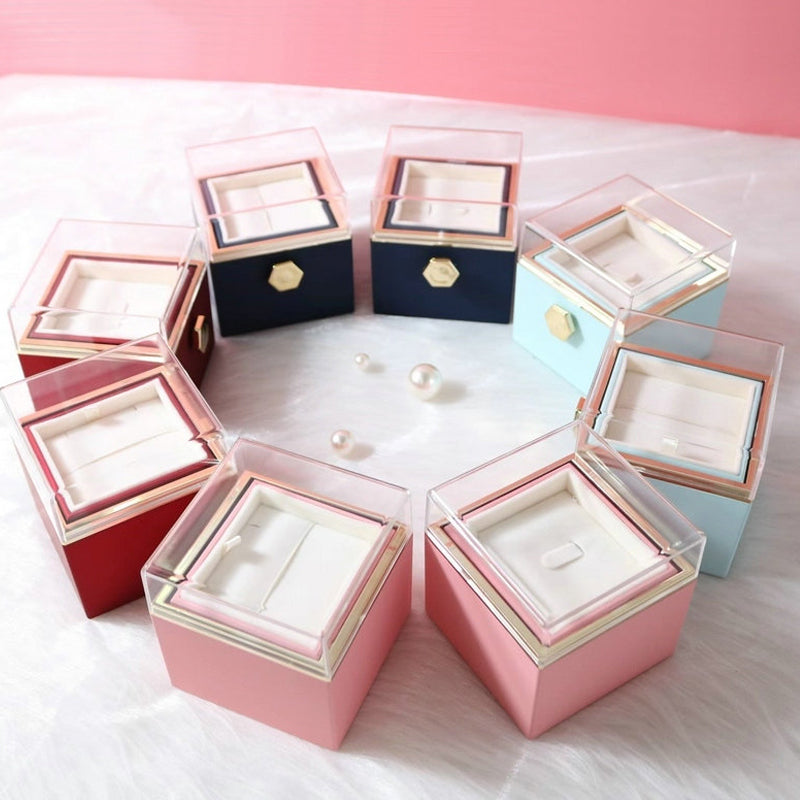 Eternal Rose Box Preserved Flower Surprise Proposal Jewelry Box