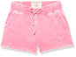 True Religion Women's Washed Big T Lounge Shorts