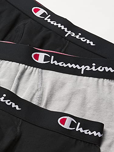 Champion Men's Every Day Comfort Stretch Cotton Boxer Briefs (3 Pack)