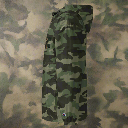 Forever Grinding *(Champion) Olive Green Camo Packable Jacket