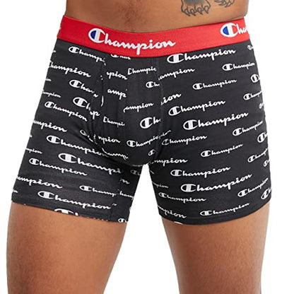 Champion Men's Every Day Comfort Stretch Cotton Boxer Briefs (3 Pack)