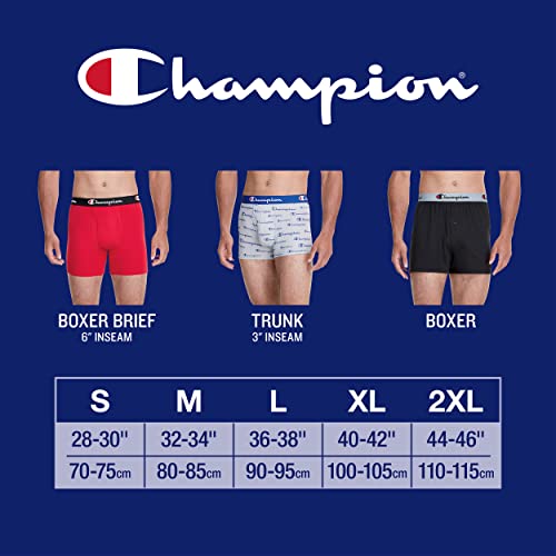 Champion Men's Every Day Comfort Stretch Cotton Boxer Briefs (3 Pack)