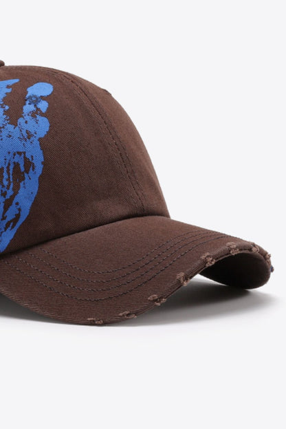 VIBRA Graphic Distressed Adjustable Baseball Cap