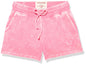 True Religion Women's Washed Big T Lounge Shorts