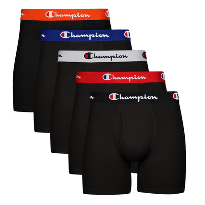 Champion Men's Every Day Comfort Stretch Cotton Boxer Briefs (3 Pack)