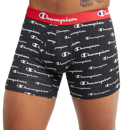 Champion Men's Every Day Comfort Stretch Cotton Boxer Briefs (3 Pack)