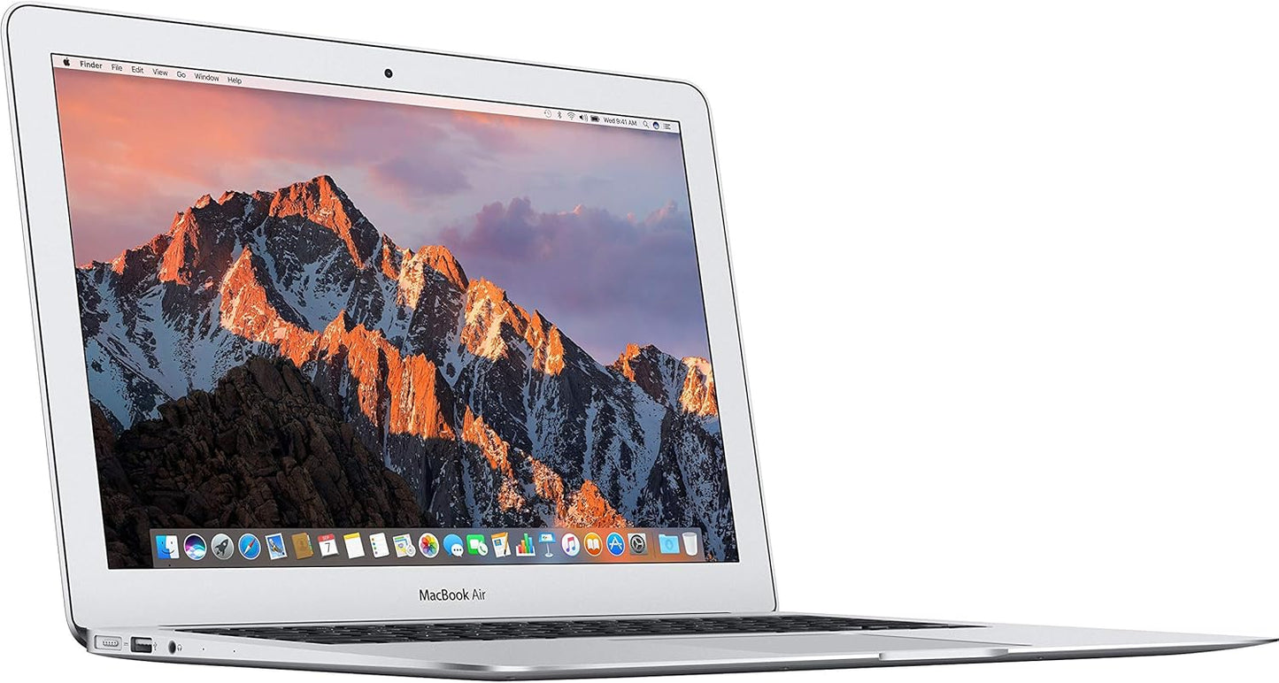 Apple Macbook Air 2017 with 1.8GHz Intel Core i5 (13-inch, 8GB RAM, 128GB SSD Storage) (QWERTY English) Silver (Renewed)