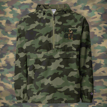 Forever Grinding *(Champion) Olive Green Camo Packable Jacket