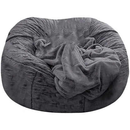 Useful Sofa Bean Bag Flexible Bean Bag Cover Anti-fading Indoor Oversized Bean Bag Chair Cover  Dust-proof