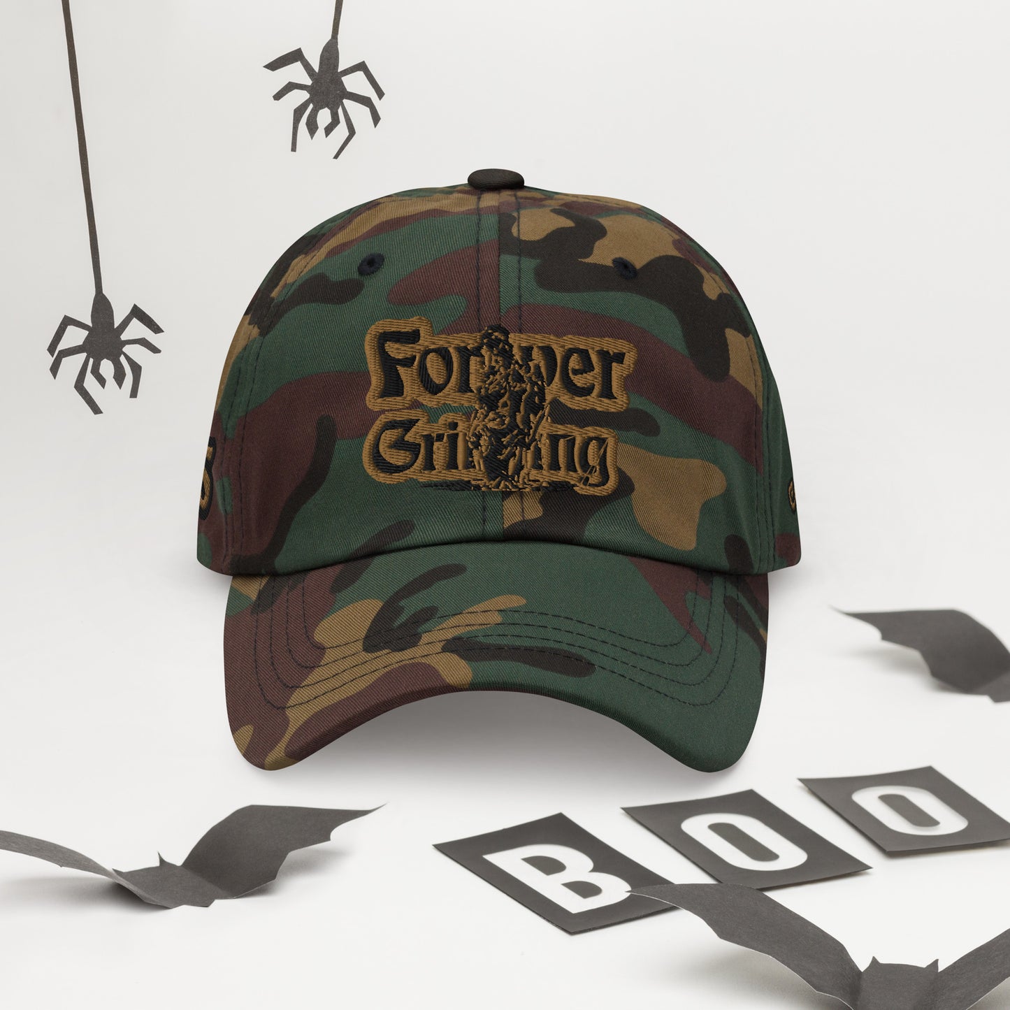 Forever Grinding Old Gold-Black Camouflage Hat