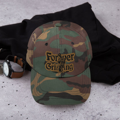 Forever Grinding Old Gold-Black Camouflage Hat