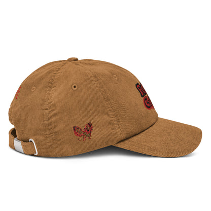 Forever Grinidng Brown.Red Corduroy hat